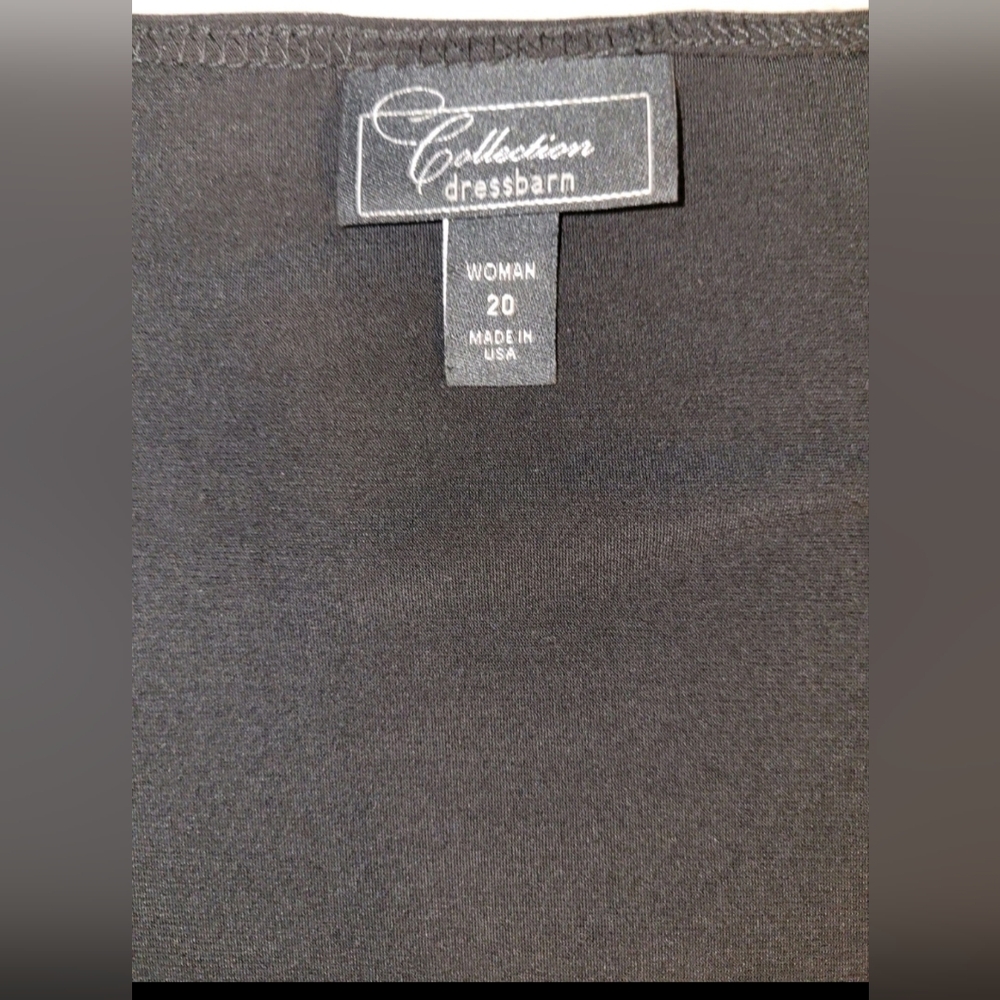 Dressbarn Sequin Sparkle Evening Sleeveless Pullover Blouse Size 20 Knit Stretch - Picture 7 of 10